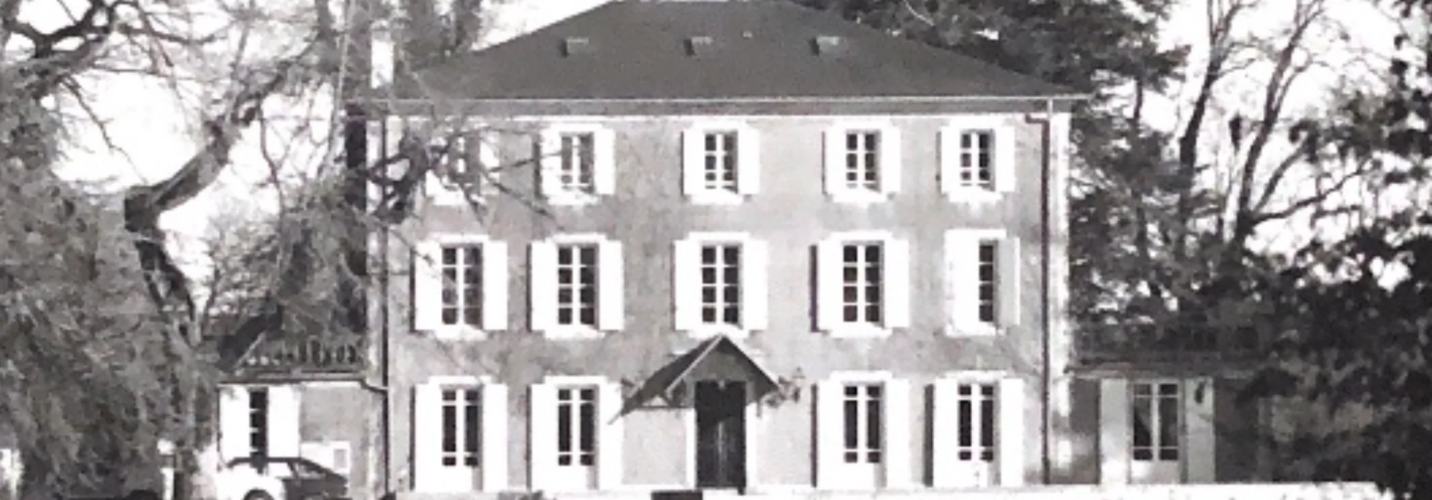 Le Manoir de Boutaric en noir et blanc